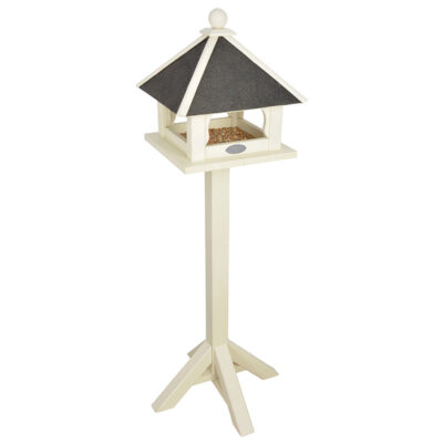 Country Folklore Bird Feeder, Wood, White