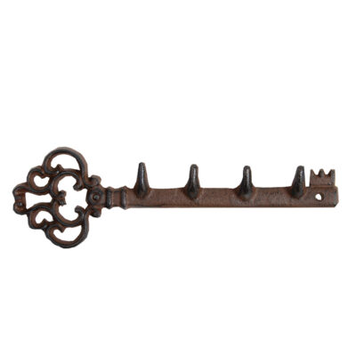 Key Hanger, Cast Iron, Antique Brown