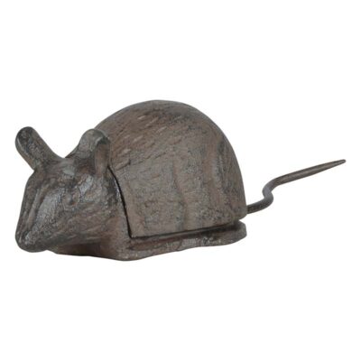 Mouse Key Keeper, Cast Iron, Antique Brown