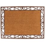 Frame Doormat, Cast Iron, Antique Brown