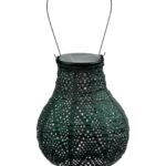 Bulb Ikat Lantern, Green