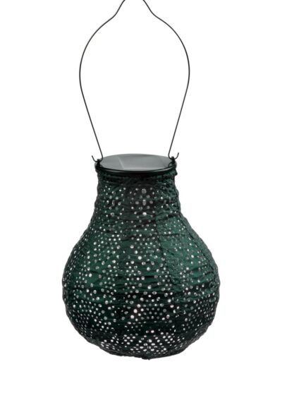 Bulb Ikat Lantern, Green