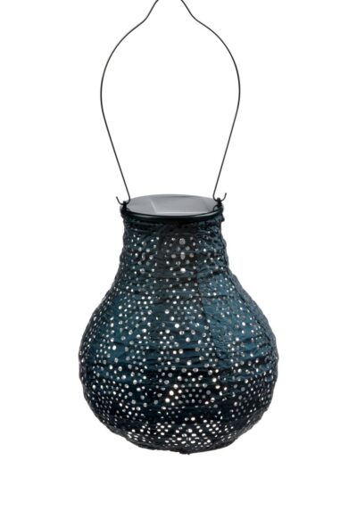 Bulb Ikat Lantern, Petrol