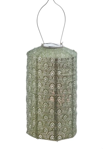 Cylinder Fan Lantern, Light Green