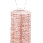 Cylinder Paisley Lantern, Pink