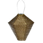 Diamond Sashiko Lantern, Gold