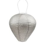 Balloon Sashiko Lantern, Light Taupe