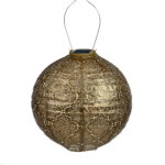 Round Bazaar Lantern, Gold