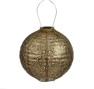 Round Bazaar Lantern, Gold