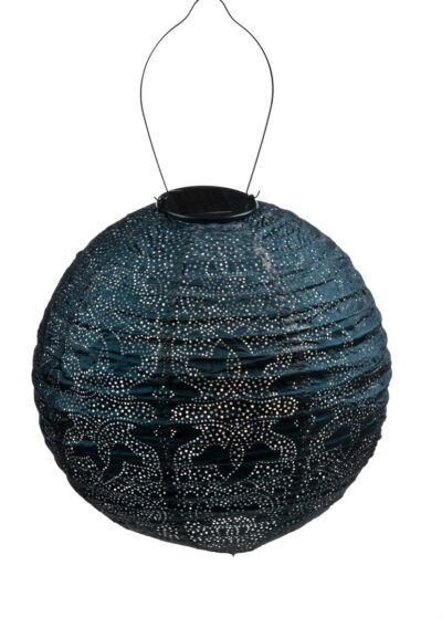 Round Marrakesh Lantern, Petrol