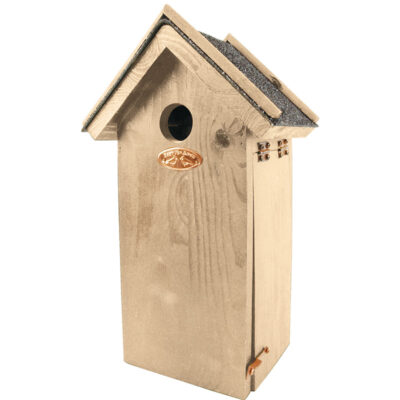 Antique Wash Great Tit House w/Asphalt Roof, Wood