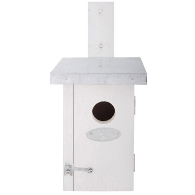 Wren Nesting Box, Wood, White