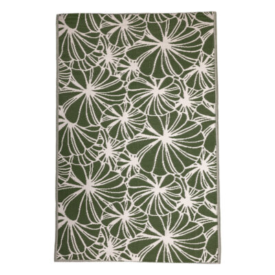 Flower Pattern Garden Carpet, Reversible
