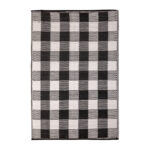 Black and White Checkered Garden Carpet