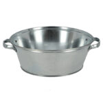 Old Zinc Round Tub, 8.7 L - Small