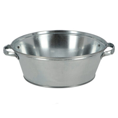 Old Zinc Round Tub, 8.7 L - Small