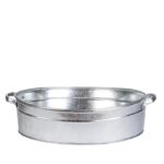 Old Zinc Oval Tub, 21 L - Large