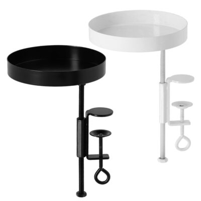 Round Clamp Tray, Metal, 2 Asst. Colors - Small