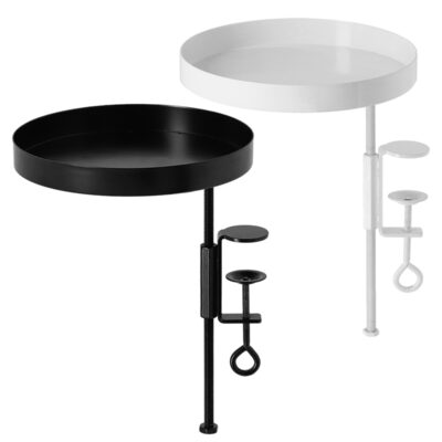 Round Clamp Tray, Metal, 2 Asst. Colors - Medium