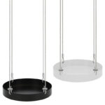 Round Hanging Tray, Metal, 2 Asst. Colors - Small