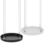 Round Hanging Tray, Metal, 2 Asst. Colors - Large