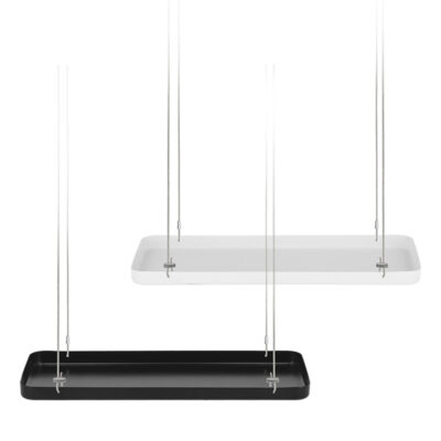 Rectangular Hanging Tray, Metal, 2 Asst. Colors - Small
