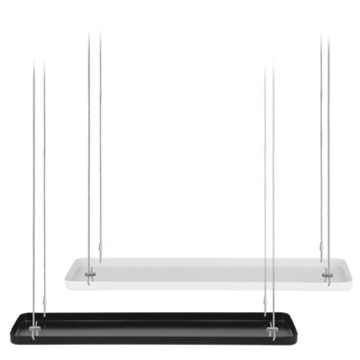 Rectangular Hanging Tray, Metal, 2 Asst. Colors - Large