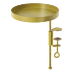 Round Clamp Tray, Metal, Gold - Medium