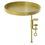 Round Clamp Tray, Metal, Gold - Large