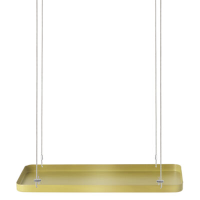 Rectangular Hanging Tray, Metal, Gold - Small