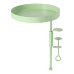 Round Clamp Tray, Metal, Green - Medium