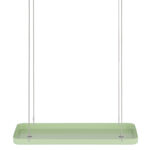 Rectangular Hanging Tray, Metal, Green - Small