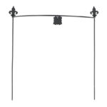 Half Round Plant Support, Black - Large