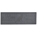 Cat "A Home Without a Cat" Long Doormat, Recycled PVC