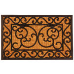 Rectangular Doormat w/Cocos, Rubber/Coconut Fiber - Small