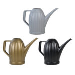 Ribbed Indoor Watering Can, 2.09 L, Plastic, 3 Asst. Colors