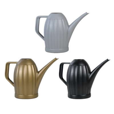 Ribbed Indoor Watering Can, 2.09 L, Plastic, 3 Asst. Colors