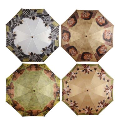 African Animal Umbrella, 4 Asst. Styles