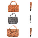 African Print Foldable Umbrella w/Shopping Bag, 4 Asst. Styles