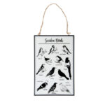 "Garden Birds" Glass Hanger