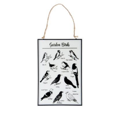 "Garden Birds" Glass Hanger