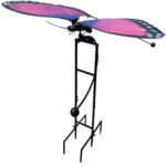 Metal Butterfly Rocker, Pink, Large