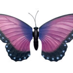 Metal Butterfly Rocker, Pink, Large - Image 3