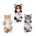 Fence Hanger Cats, Resin, 3 Asst. Styles