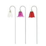 Blossom on Pole, Resin, 3 Asst. Styles