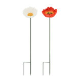 Garden Flower Stake, 2 Asst. Styles
