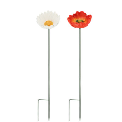 Garden Flower Stake, 2 Asst. Styles