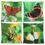 Outdoor Cushion Butterfly, 4 Asst. Styles - Large