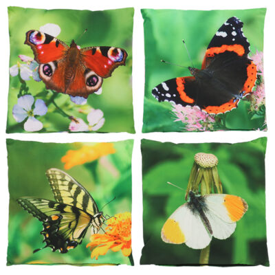 Outdoor Cushion Butterfly, 4 Asst. Styles - Large