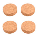 Set of 4 2" Round Pot Saucer, Cork